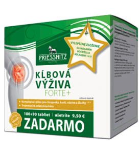 Priessnitz® Kĺbová výživa FORTE+ Glukozamín + Kolagény 180+90 tabliet