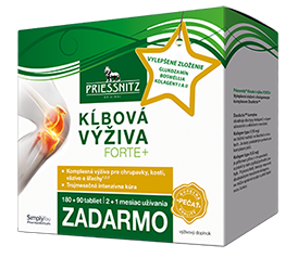 Priessnitz® Kĺbová výživa FORTE+ Glukozamín + Kolagény 180+90 tabliet